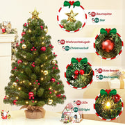 Yorbay 40 cm Mini - LED - Weihnachtsbaum mit Beleuchtung - O035 - 17 - Yorbay.de