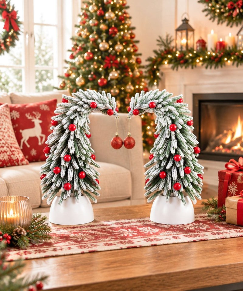 Yorbay Mini Künstlicher Weihnachtsbaum 2er Set 35 cm - YY030-O101 - 10 - Yorbay.de