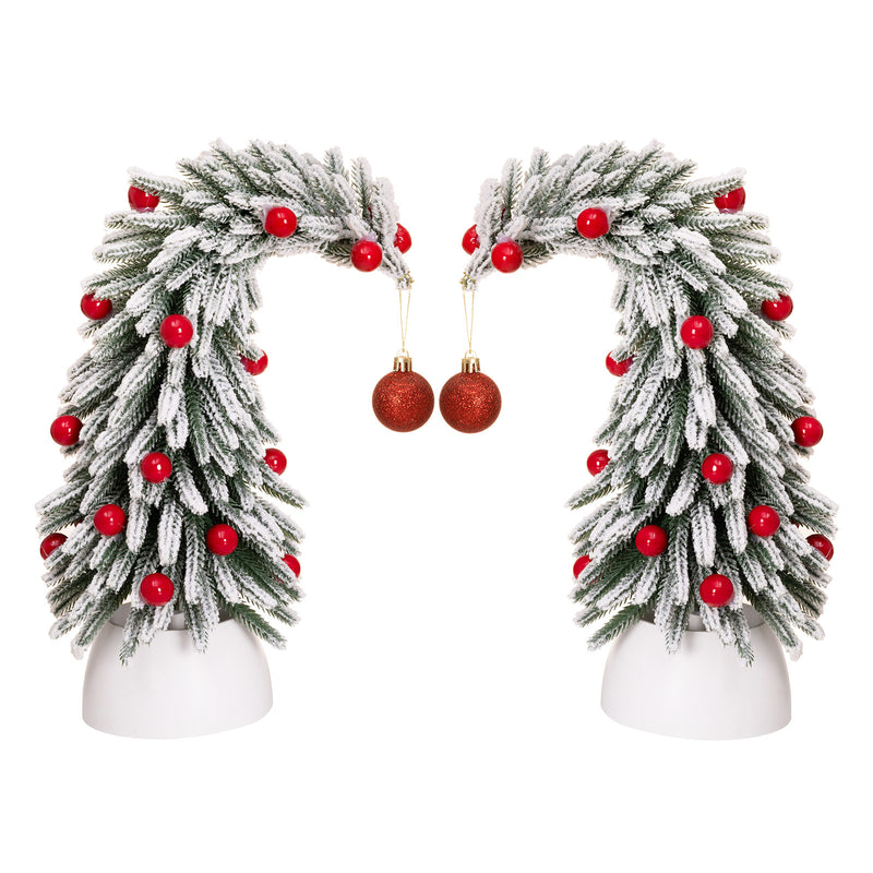 Yorbay Mini Künstlicher Weihnachtsbaum 2er Set 35 cm - YY030-O101 - 1 - Yorbay.de