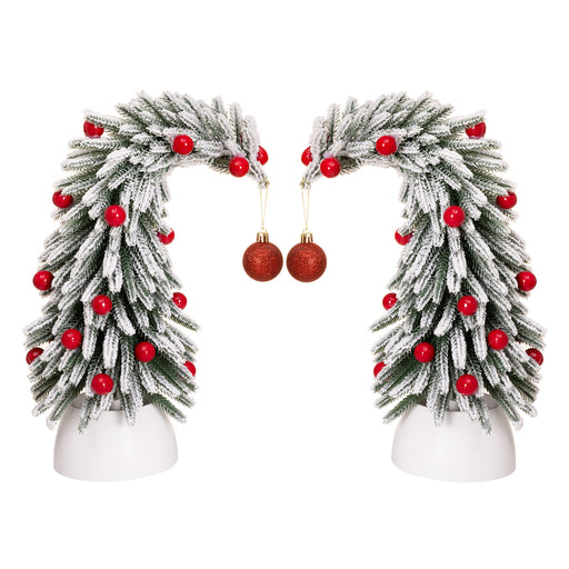 Yorbay Mini Künstlicher Weihnachtsbaum 2er Set 35 cm - YY030-O101 - 1 - Yorbay.de