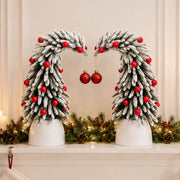 Yorbay Mini Künstlicher Weihnachtsbaum 2er Set 35 cm - YY030-O101 - 2 - Yorbay.de