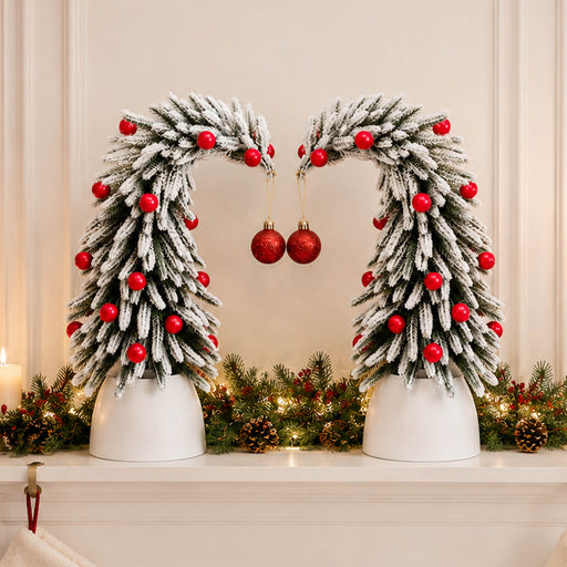 Yorbay Mini Künstlicher Weihnachtsbaum 2er Set 35 cm - YY030-O101 - 2 - Yorbay.de