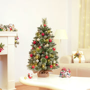 Yorbay Mini-Weihnachtsbaum mit LED-Beleuchtung und Schnee, 40 cm / 70 cm 5 - Yorbay.de