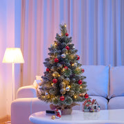 Yorbay Mini-Weihnachtsbaum mit LED-Beleuchtung und Schnee, 40 cm / 70 cm - O027A - 2 - Yorbay.de