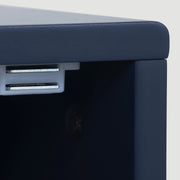 Nachttisch in Marineblau mit Fischschuppenmuster, 35 x 35 x 50 cm 5 - Yorbay.de