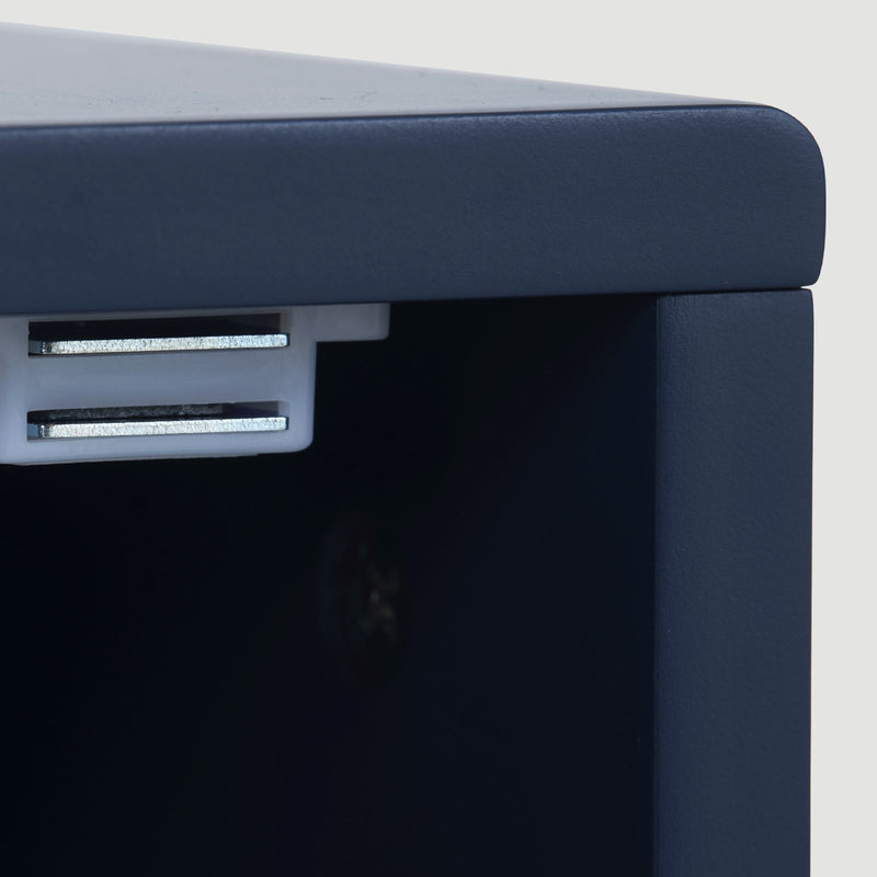 Nachttisch in Marineblau mit Fischschuppenmuster, 35 x 35 x 50 cm 5 - Yorbay.de