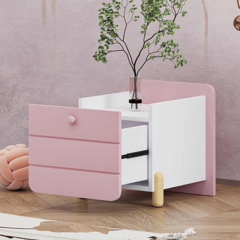 Nachttisch mit 1 Schubladen, 38,5 x 33 x 39,5 cm - YB - N623P195694H - 7 - Yorbay.de