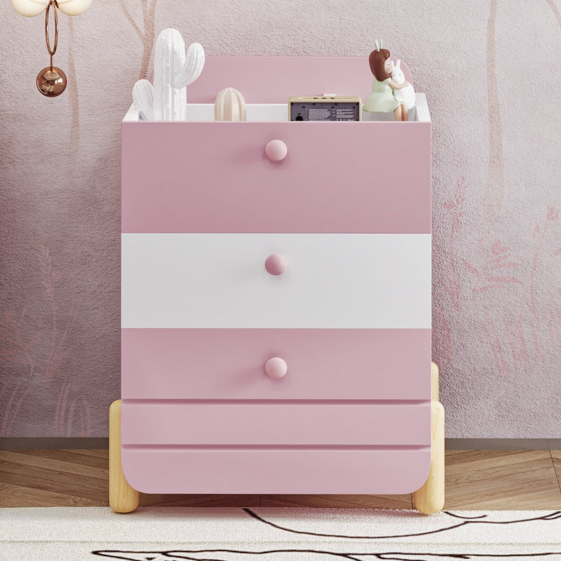 Nachttisch mit 3 Schubladen, 64 x 40 x 83 cm - YB - N623P195704H - 10 - Yorbay.de