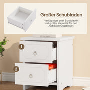 Nachttisch mit 2 Schubladen, 40 x 40 x 51,5 cm 5 - Yorbay.de