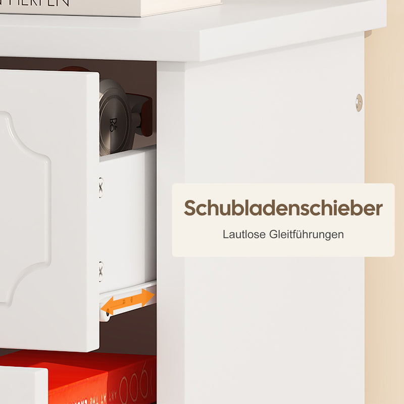 Nachttisch mit 2 Schubladen, 40 x 40 x 51,5 cm 7 - Yorbay.de