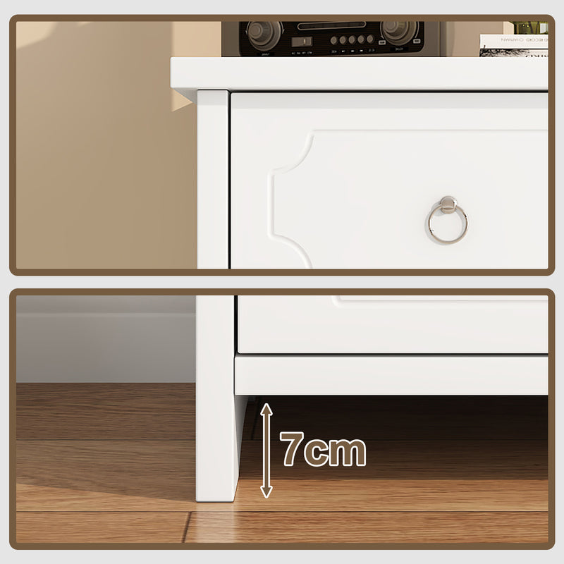 Nachttisch mit 2 Schubladen, 40 x 40 x 51,5 cm 8 - Yorbay.de