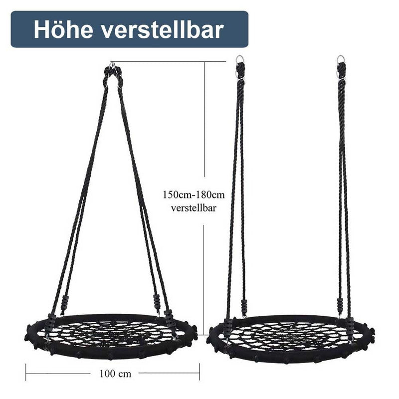 Yorbay Nestschaukel in Schwarz/Blau, Ø 120 cm und Ø 100 cm - S12B - 9 - Yorbay.de