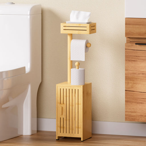 Yorbay freistehender Toilettenpapierhalter mit Stauraumschrank - YB131-Z118 - 2 - Yorbay.de