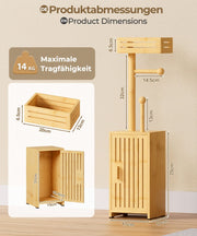 Yorbay freistehender Toilettenpapierhalter mit Stauraumschrank - YB131-Z118 - 3 - Yorbay.de