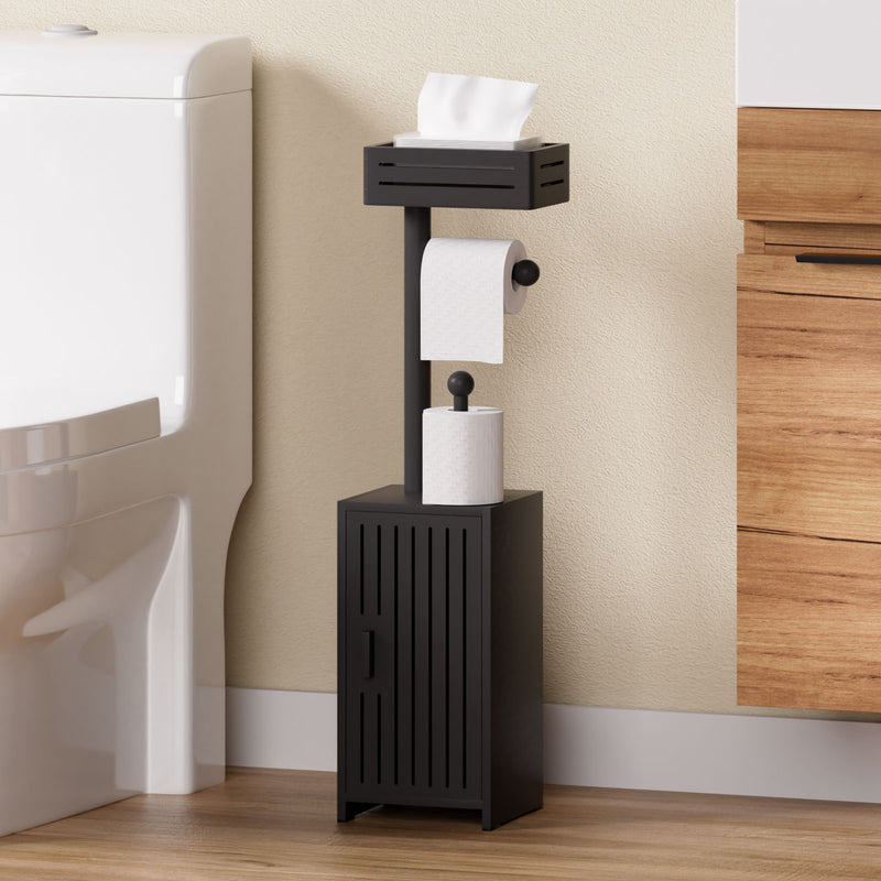 Yorbay freistehender Toilettenpapierhalter mit Stauraumschrank - YB131-Z118 - 11 - Yorbay.de