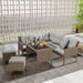 Rattan Gartenmöbel - Set für 7 Personen - YB - 31720678AAC - 11 - Yorbay.de