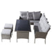 Rattan Gartenmöbel - Set für 7 Personen - YB - 31720678AAC - 1 - Yorbay.de