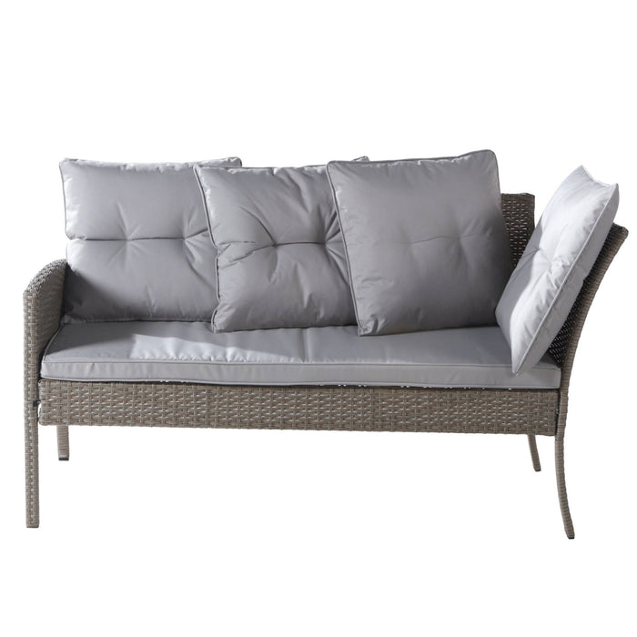 Rattan Gartenmöbel - Set für 7 Personen - YB - 31720678AAC - 7 - Yorbay.de