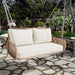 2 - Sitzer Rattan Gartenschaukel mit Sitzkissen - YB - WF320667AAA - 9 - Yorbay.de