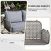 2 - Sitzer Rattan Gartenschaukel mit Sitzkissen - YB - WF320667AAE - 14 - Yorbay.de