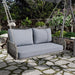 2 - Sitzer Rattan Gartenschaukel mit Sitzkissen - YB - WF320667AAE - 18 - Yorbay.de