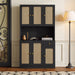 Rattan - Highboard mit 6 Türen und Schublade - YB - 323687689BAA - 2 - Yorbay.de