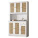 Rattan - Highboard mit 6 Türen und Schublade - YB - 323687688WAA - 12 - Yorbay.de