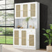 Rattan - Highboard mit 6 Türen und Schublade - YB - 323687688WAA - 20 - Yorbay.de