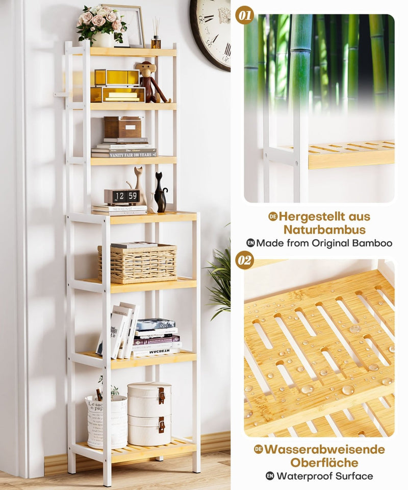 Yorbay Bambus Regal mit 7 Ebenen bis 110 kg - YB143-Z123 - 4 - Yorbay.de