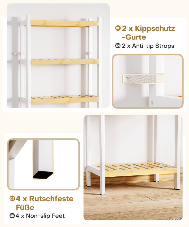 Yorbay Bambus Regal mit 7 Ebenen bis 110 kg - YB143-Z123 - 5 - Yorbay.de