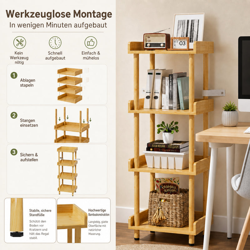 Yorbay wooden wine rack with glass holder