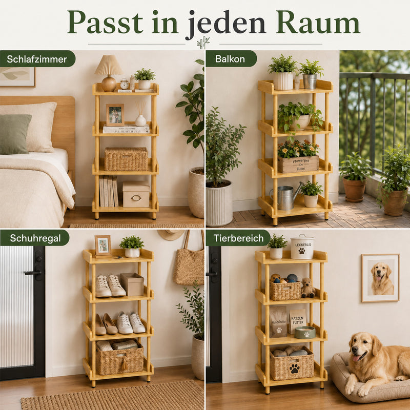 Yorbay wooden wine rack with glass holder