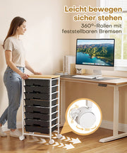 Yorbay Rollwagen mit 8 Schubladen, 38,5 × 28,5 × 77 cm - YS024-T104 - 11 - Yorbay.de