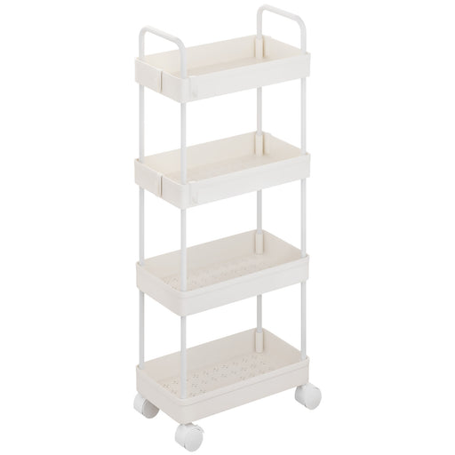 Yorbay schmaler 4 - stufiger Rollwagen mit Rollen für Nischen - YB140-T095A - 1 - Yorbay.de