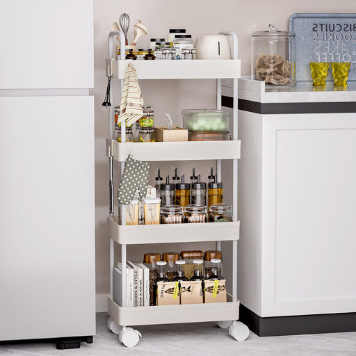 Yorbay schmaler 4 - stufiger Rollwagen mit Rollen für Nischen - YB140-T095A - 2 - Yorbay.de