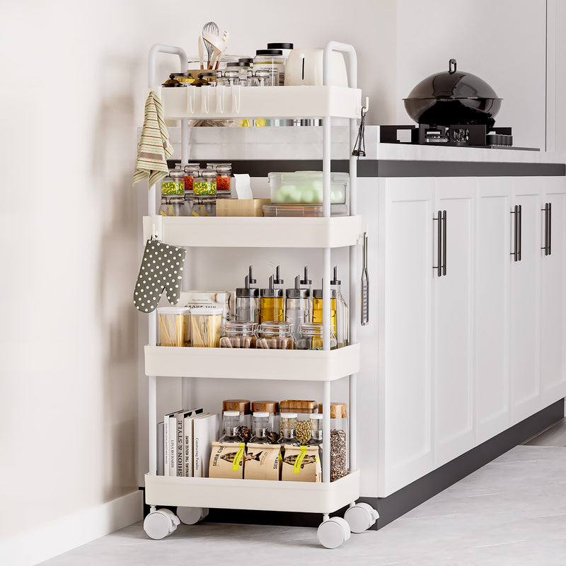 Yorbay schmaler 4 - stufiger Rollwagen mit Rollen für Nischen - YB140-T095A - 3 - Yorbay.de