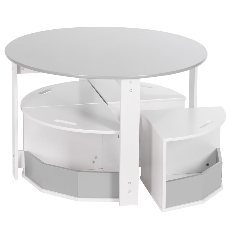 Yorbay runder Kindertisch Set Natur - YB030-D033 - 7 - Yorbay.de