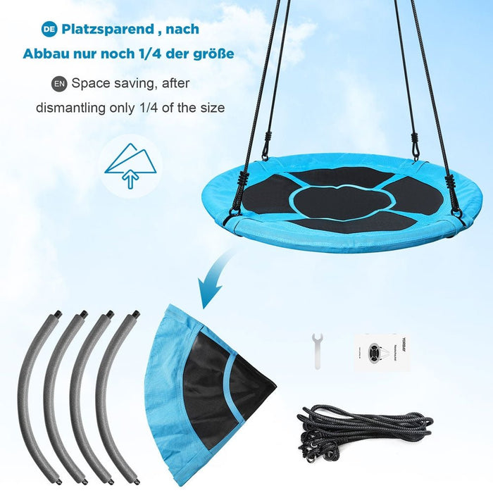 Yorbay Nestschaukel für Kinder und Erwachsene, Ø100 cm / Ø120 cm / Ø150 cm - S51C - 6 - Yorbay.de
