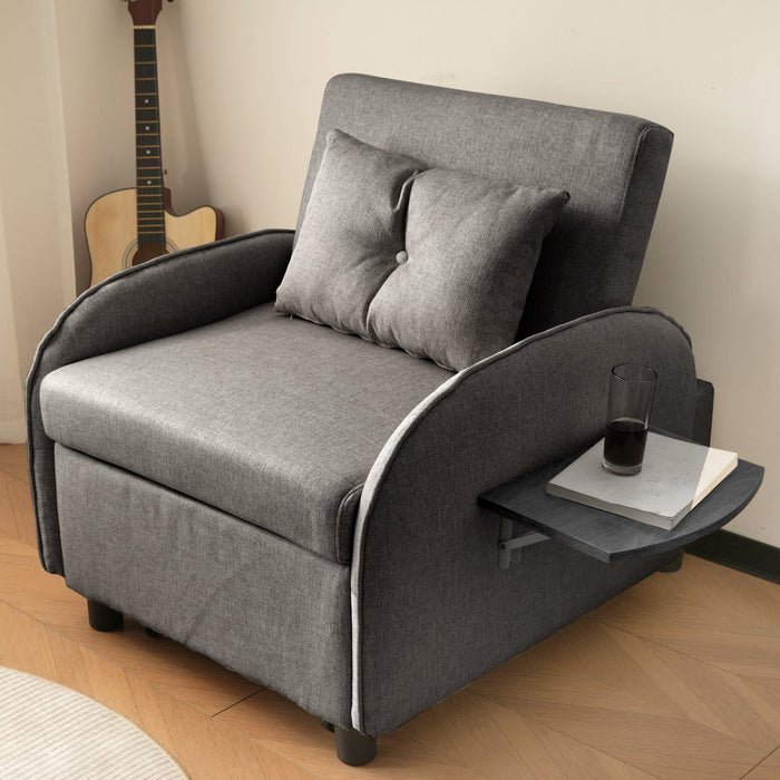 Einzel - Schlafsofa mit 3 - in - 1 - Design – Sessel, Liegestuhl & Bett - YB - WF228385388D - 10 - Yorbay.de