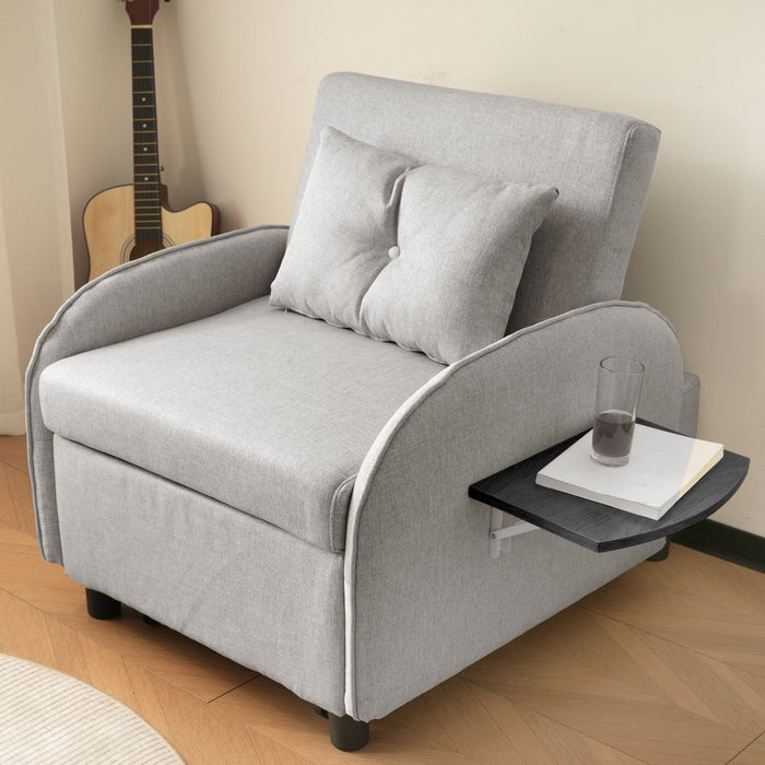 Einzel - Schlafsofa mit 3 - in - 1 - Design – Sessel, Liegestuhl & Bett - YB - WF228385388G - 23 - Yorbay.de