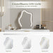 Schminktisch mit LED - Spiegel und ausziehbarem Design - YB - RN3190845AAW - 4 - Yorbay.de