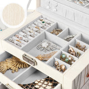 Yorbay Schmuckkästchen aus Kunstleder mit 3 Schubladen und Mini-Box - B31 - 6 - Yorbay.de