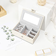 Yorbay Schmuckkästchen aus Kunstleder mit 3 Schubladen und Mini-Box - B31 - 7 - Yorbay.de