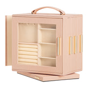 Yorbay Schmuckkästchen mit 360° Drehung, Klarem Schaufenster und 9 Schubladen - SL008-C148 - 17 - Yorbay.de