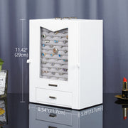 Yorbay Schmuckkästchen mit Glasfenster & Schubladen - B77 - 3 - Yorbay.de