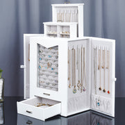 Yorbay Schmuckkästchen mit Glasfenster & Schubladen - B77 - 2 - Yorbay.de