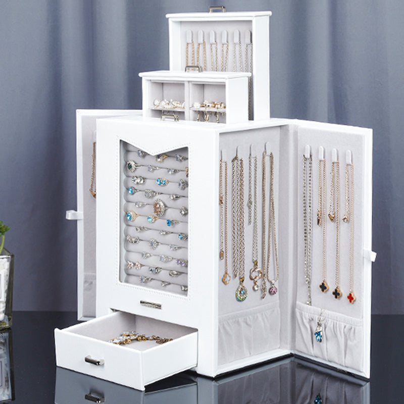 Yorbay Schmuckkästchen mit Glasfenster & Schubladen - B77 - 2 - Yorbay.de