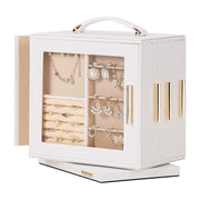 Yorbay Schmuckkästchen mit 360° Drehung, Klarem Schaufenster und 9 Schubladen - SL008-C144 - 8 - Yorbay.de