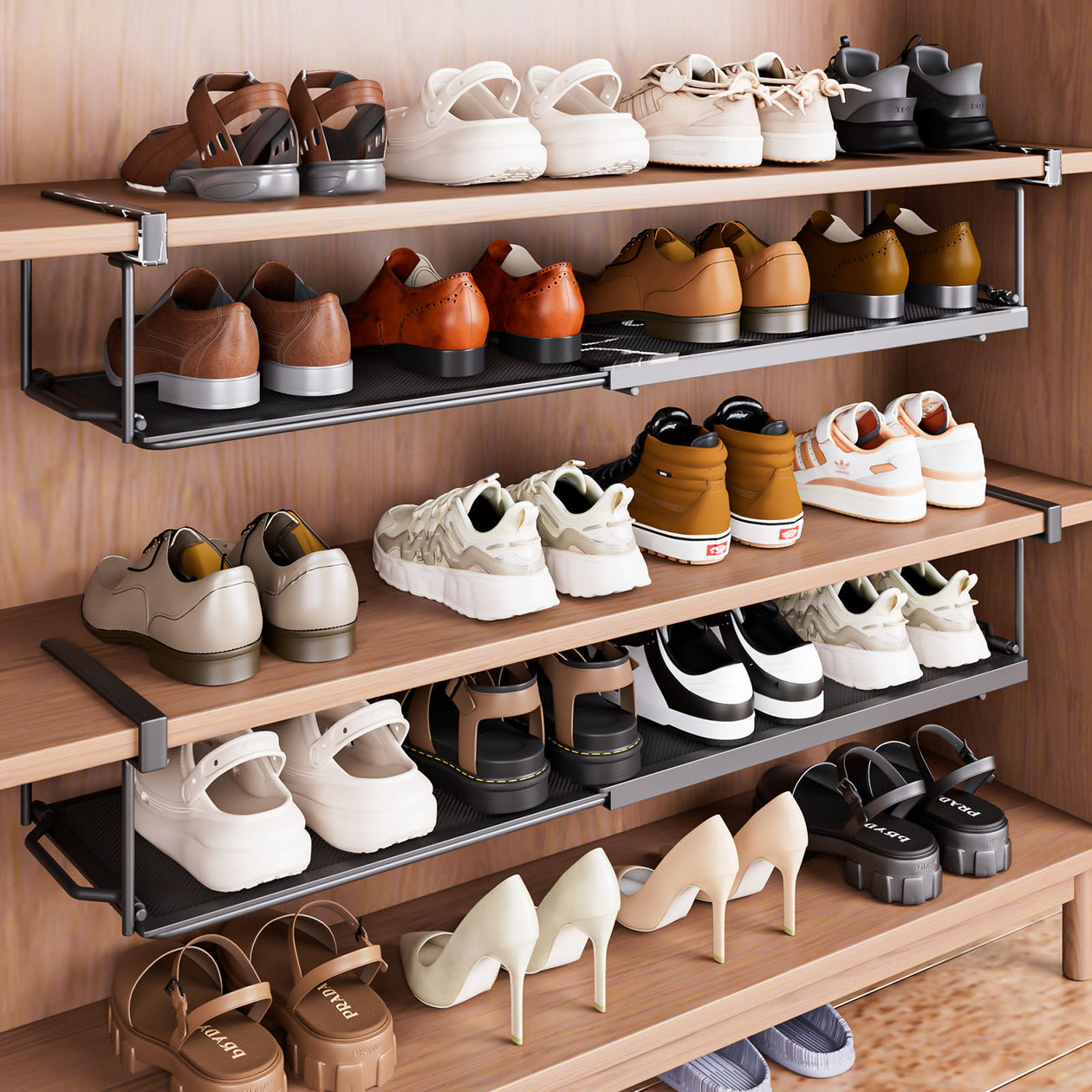 Yorbay ausziehbares Hängeregal 38,5–70,5 cm - YB076 - T061 - 7 - Yorbay.de