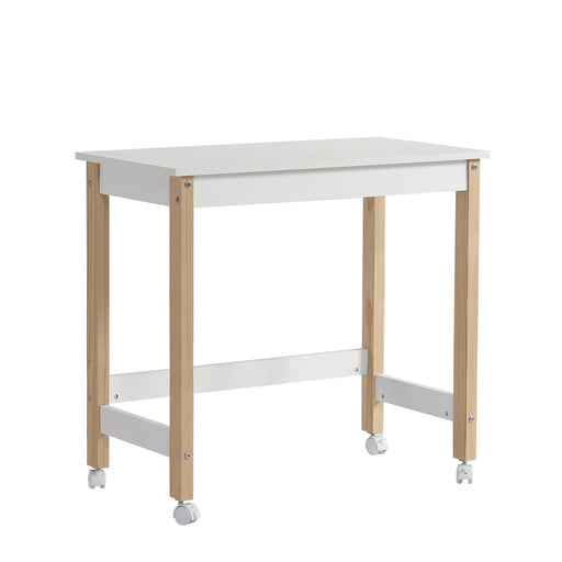 Schreibtisch mit Rollen, 80 x 43,5 x 74,5 cm - YB - WF324719WAA - 1 - Yorbay.de